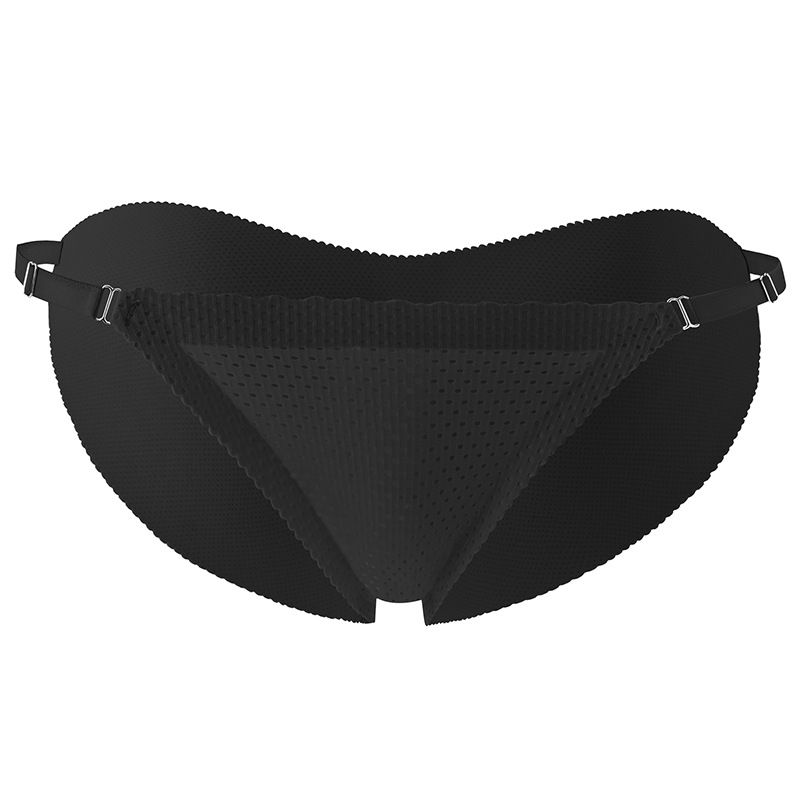 (image for) Women Low Rise Padded Butt Lifter Thong Panties 100% Cotton Crotch Seamless Peach Butt Shaping Enhancer Breathable Shapewear Intimates