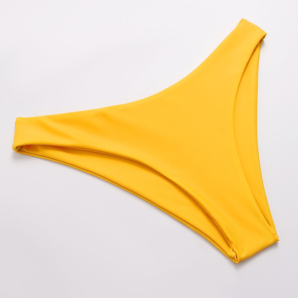 (image for) Sunflower Print Ruffle Strap Triangle Bikini Set Two‑Piece Swimwear for Women