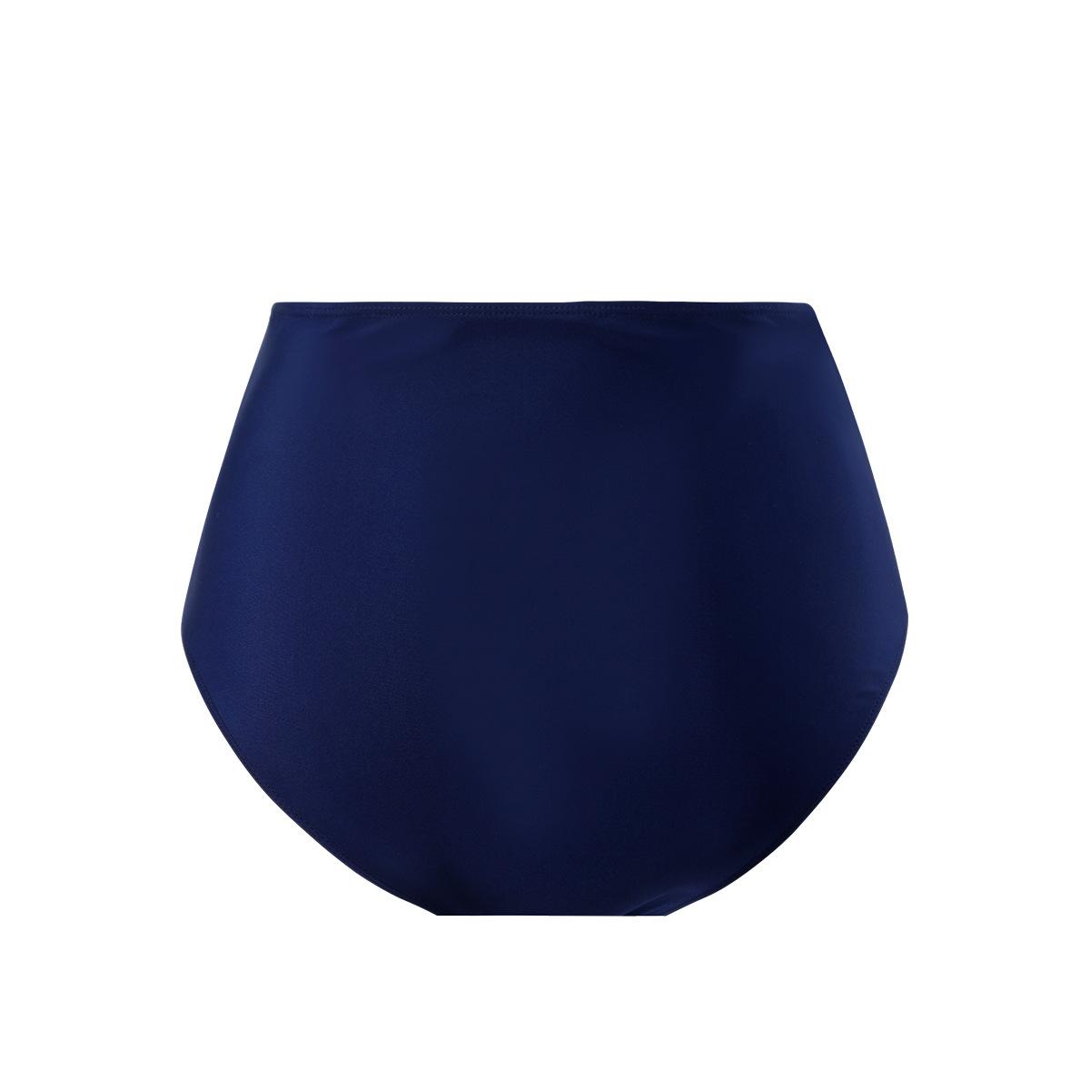 (image for) Women Solid High‑Cut Bikini Bottom Swim Briefs S‑XXXL