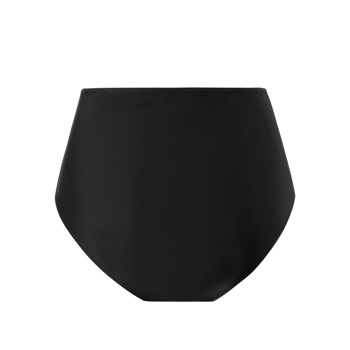 (image for) Women Solid High‑Cut Bikini Bottom Swim Briefs S‑XXXL