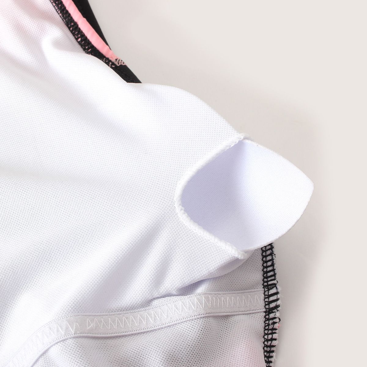 (image for) Girls Sport One‑Piece Boy‑Short Swimsuit Kids Color Block Athletic Bathing Suit 130‑160