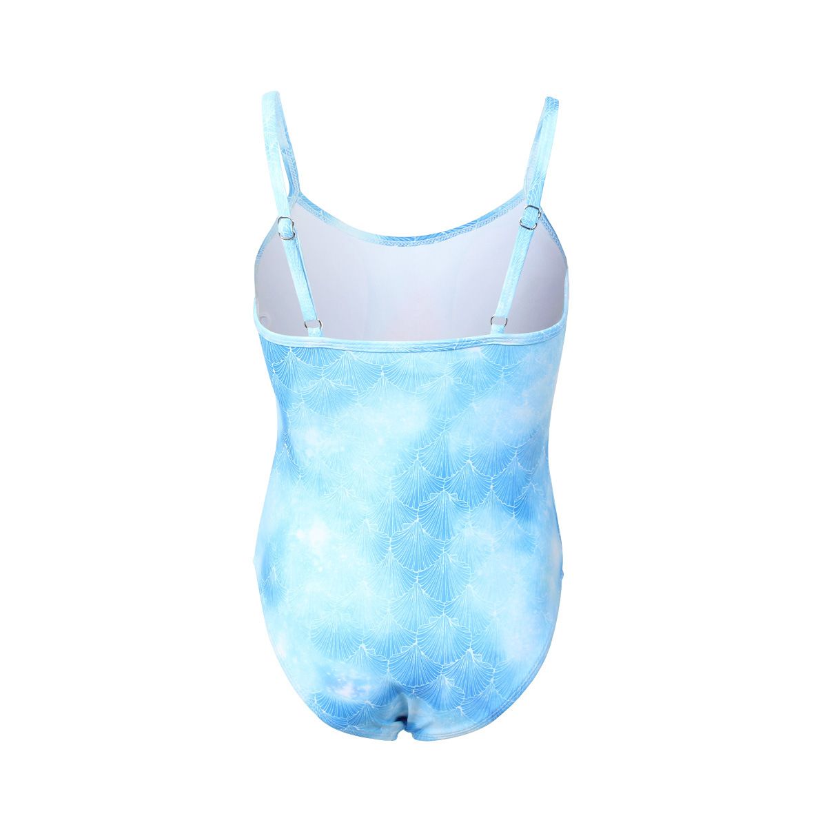 (image for) Girls Cartoon Print Cami One‑Piece Swimsuit Simple Tank Style Kids Bathing Suit for 130‑160