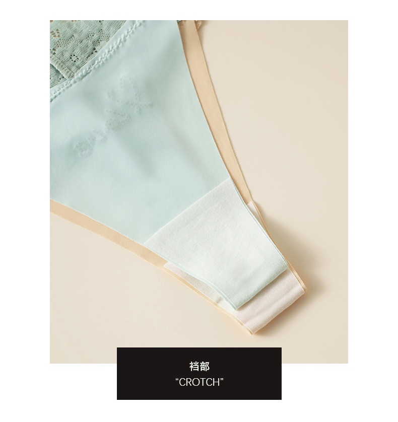 (image for) Women Low Rise Wide Lace Waistband Brief Panties Love Heart Embroidery Seamless Breathable Lightweight Plus Size Everyday Underwear