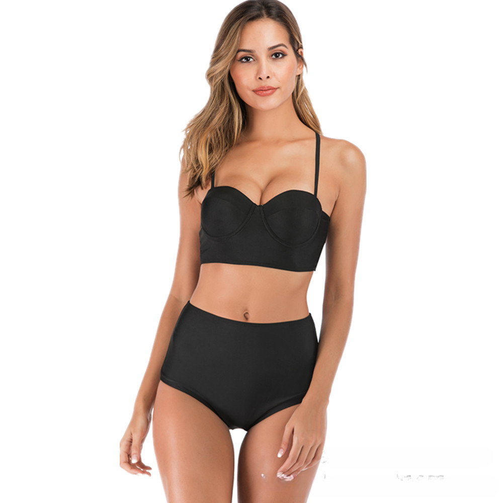 New sexy swimsuit printed high waisted swimsuit for women, bikini