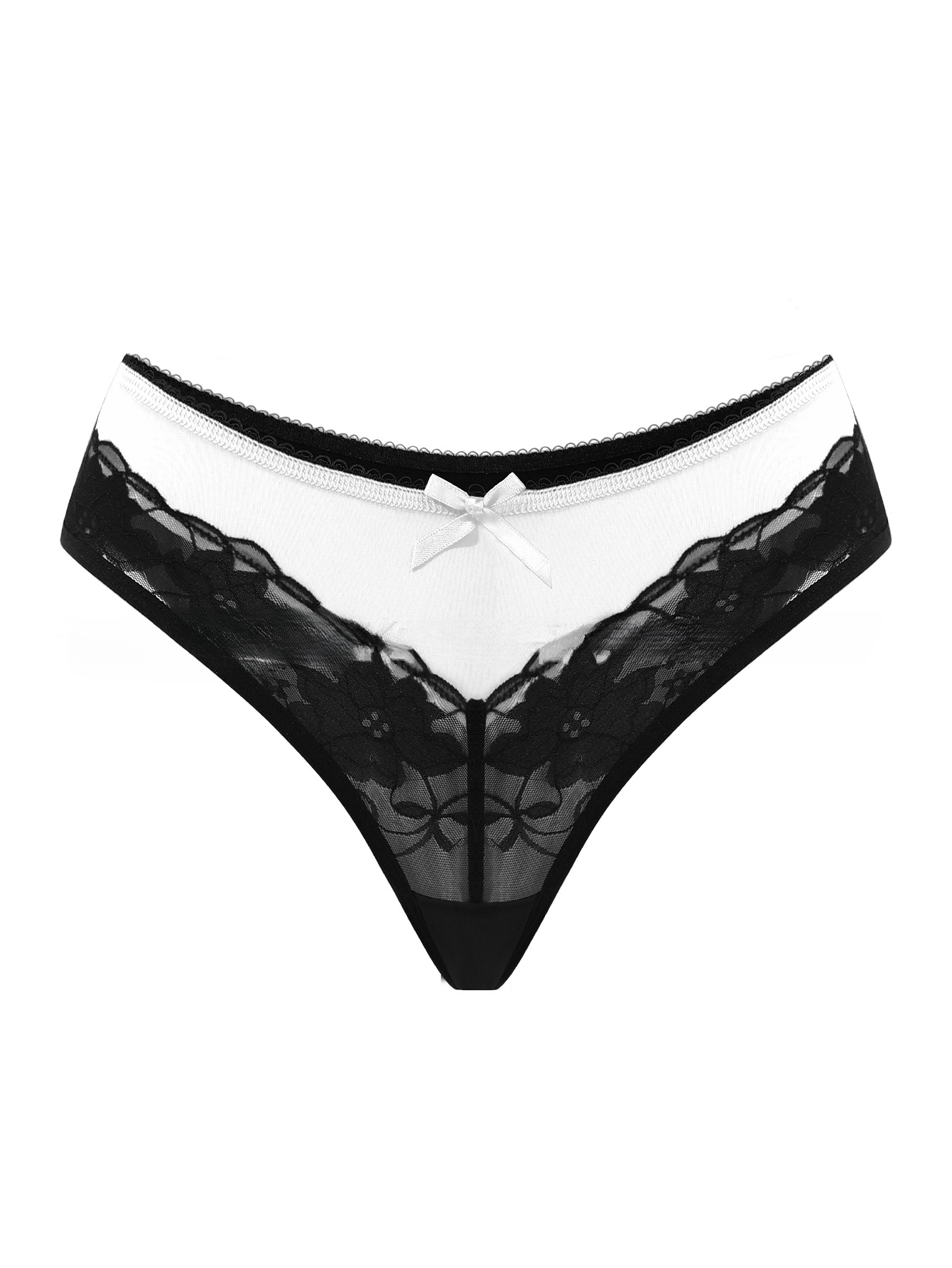 New style spliced lace women's underwear, soft and breathable, sexy cotton crotch, low-waisted briefs, panties